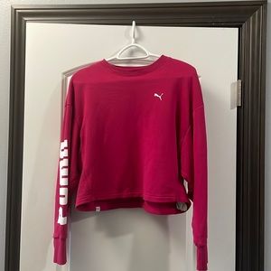 Womens Puma crop top style sweatshirt